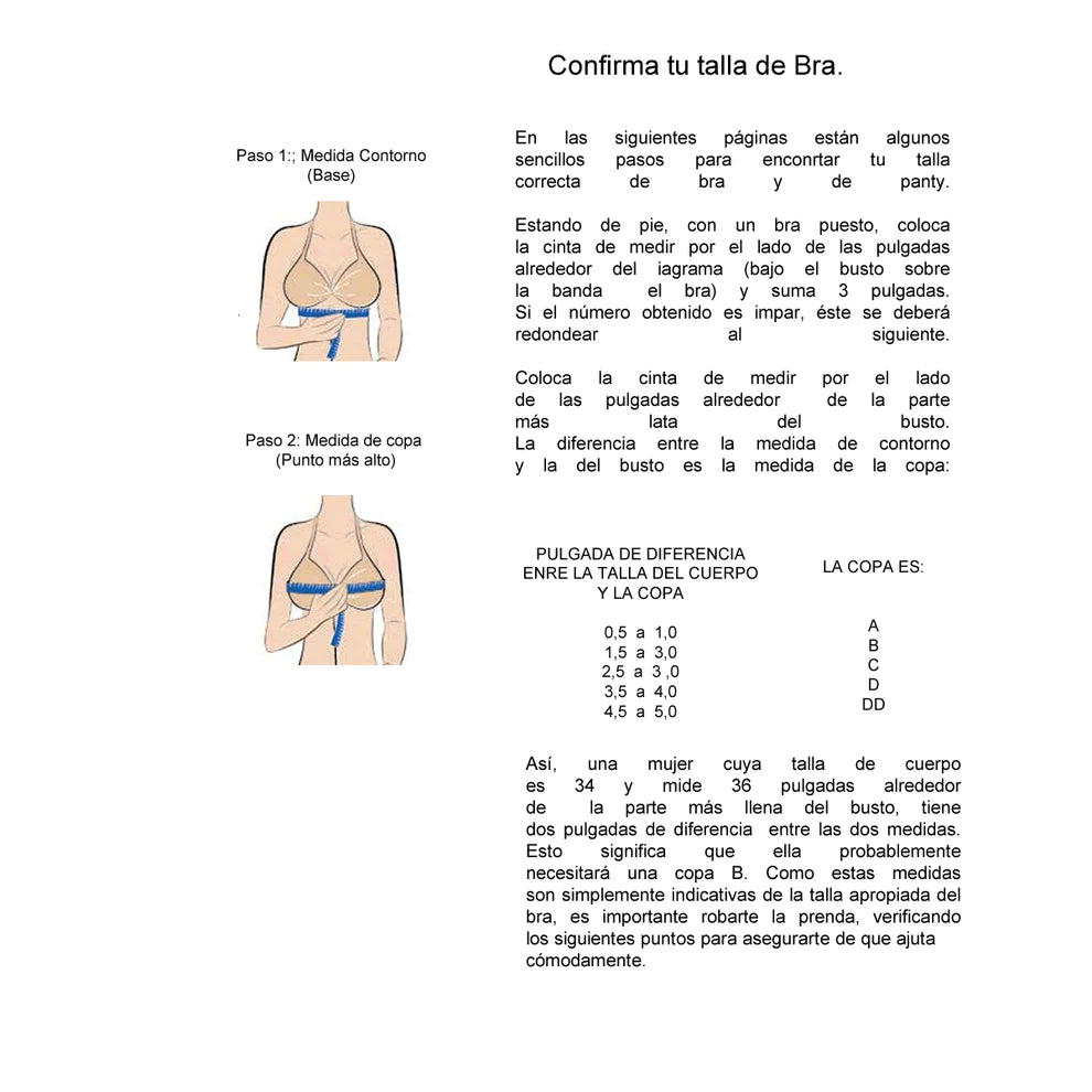 Brassier con varilla espalda en U #155121 dama