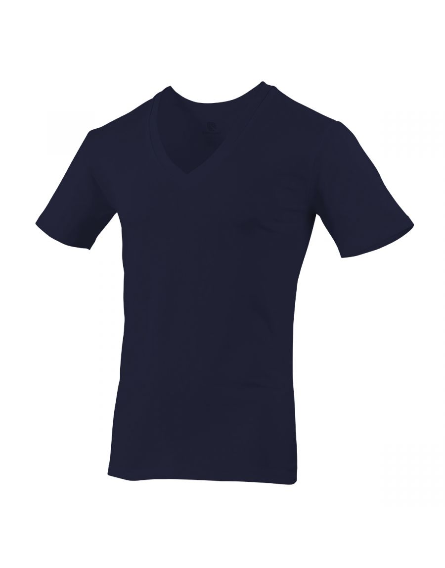 Playera cuello V manga corta varios colores caballero Ramoncito