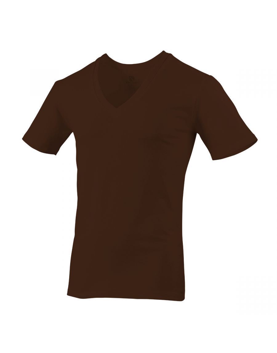 Playera cuello V manga corta varios colores caballero Ramoncito