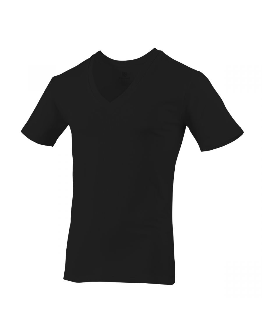 Playera cuello V manga corta varios colores caballero Ramoncito