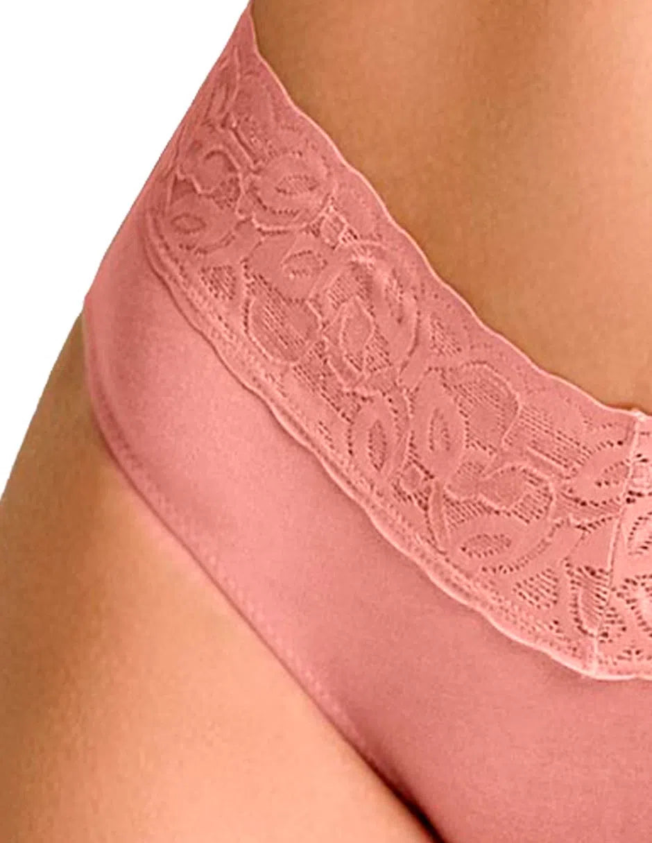 Bikini con algodón y encaje #8530