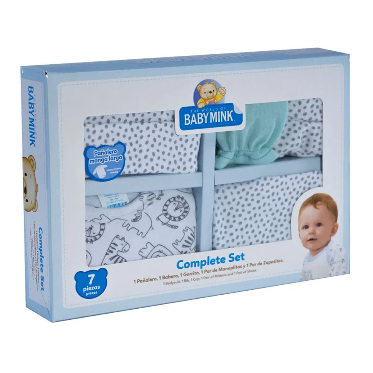 Set completo recién nacido 7 piezas Baby Mink