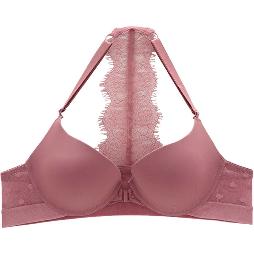 Coordinado con encaje en espalda rosa dama #24407-74407 Carnival