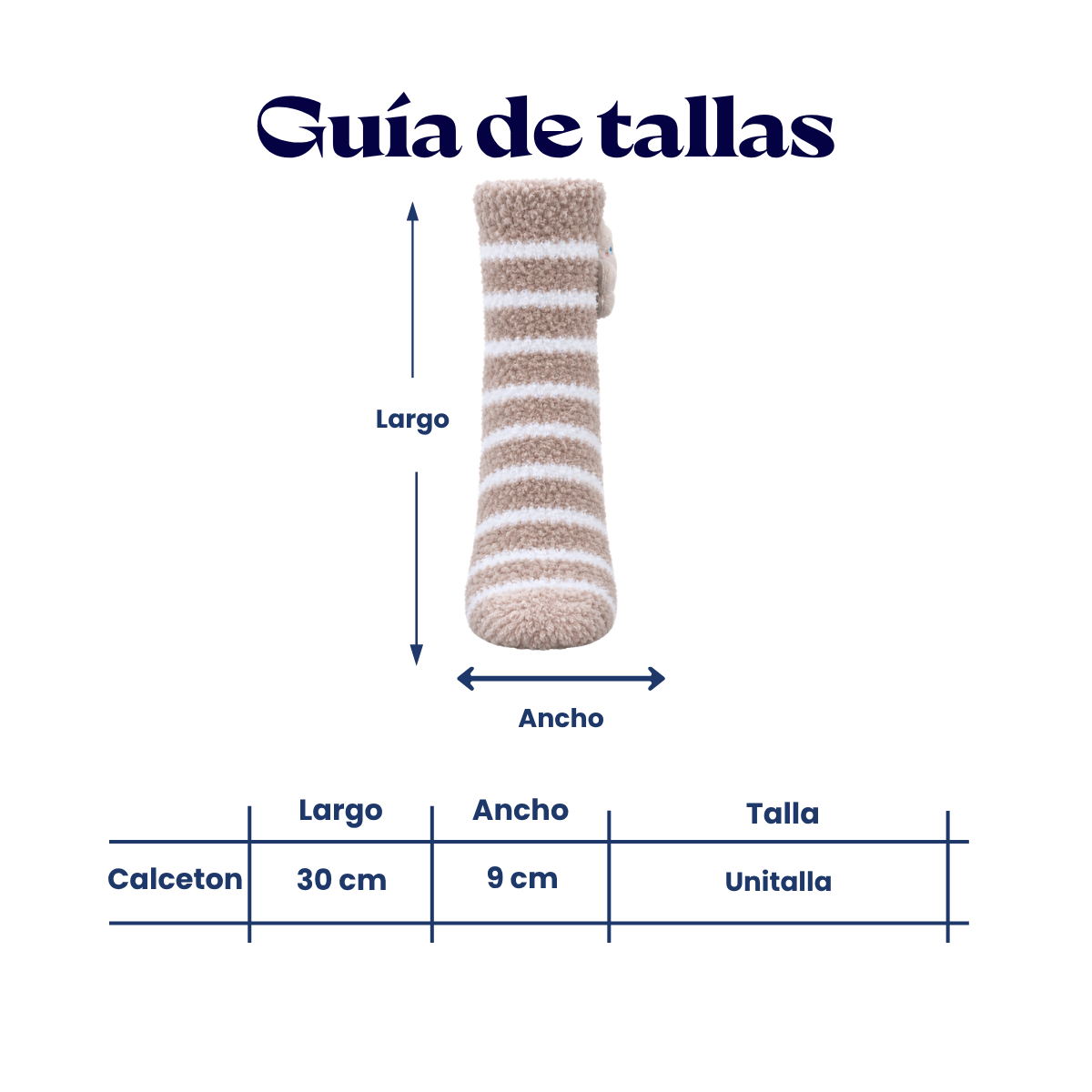 Calcetín afelpado peluche lateral surtido dama Bbs paquete de 6