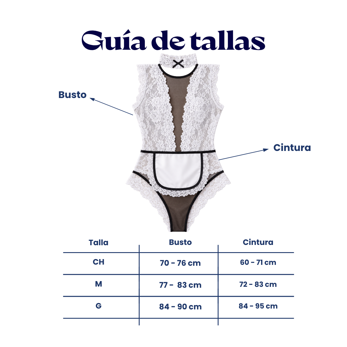 Baby doll disfraz mucama #934 LUK