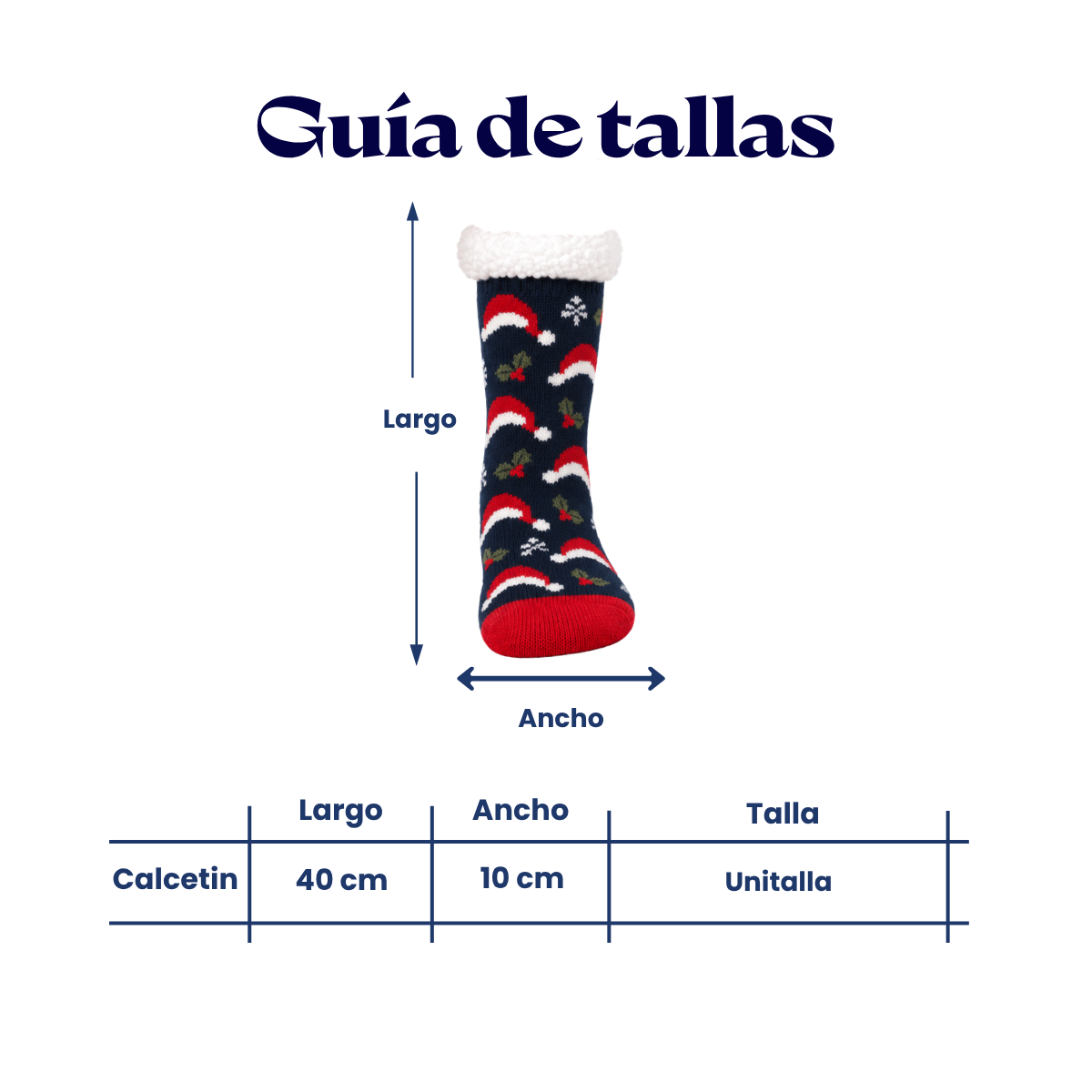 Calcetín con interior aborregado navideño surtido unisex BBS paquete de 6
