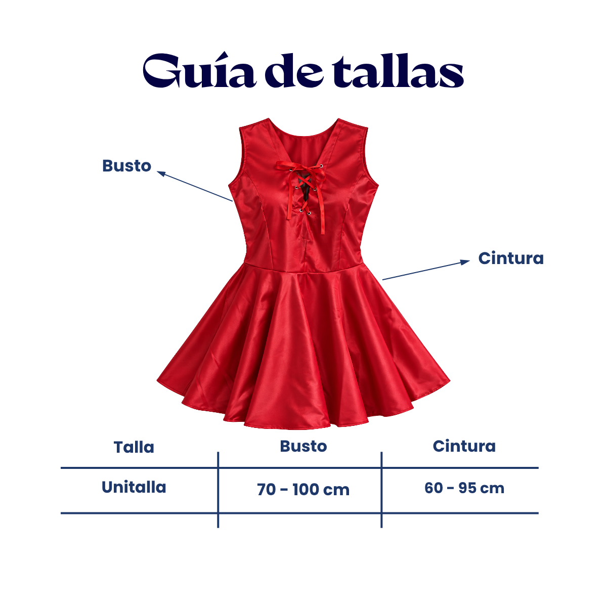 Baby doll disfraz vestido vinipiel unitalla dama