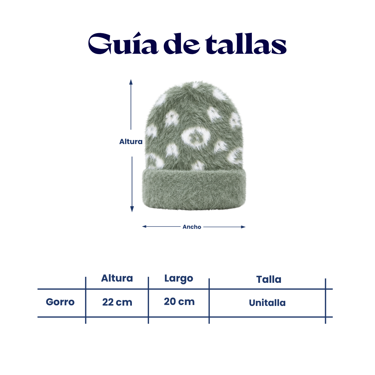 Gorro afelpado diseño moteado surtido dama Valiz paquete de 6