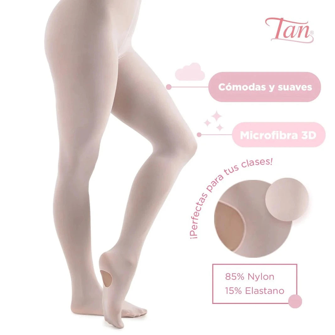 Malla convertible 3D de microfibra dama #2008 Tan