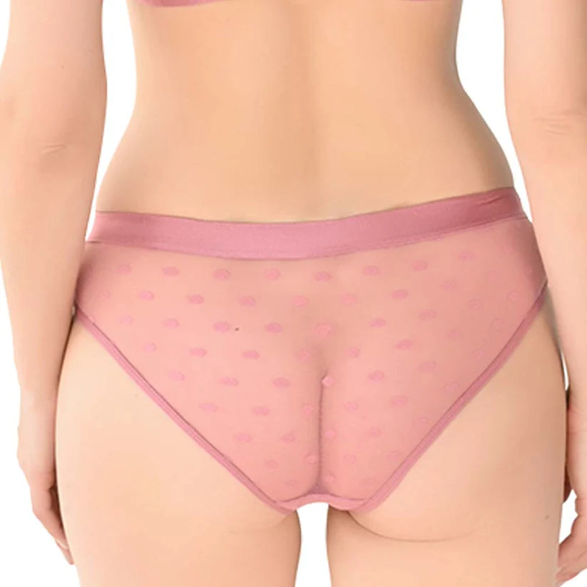 Coordinado con encaje en espalda rosa dama #24407-74407 Carnival