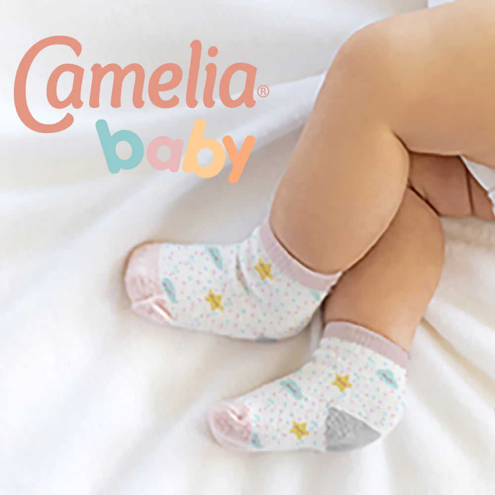 Calcetín fantasía para bebe niña #8004 paquete de 3