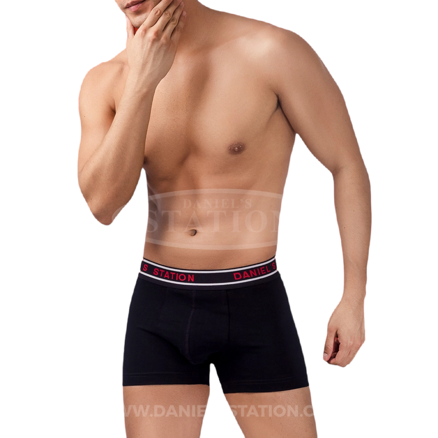 Biker corto liso de algodón caballero #810 Station