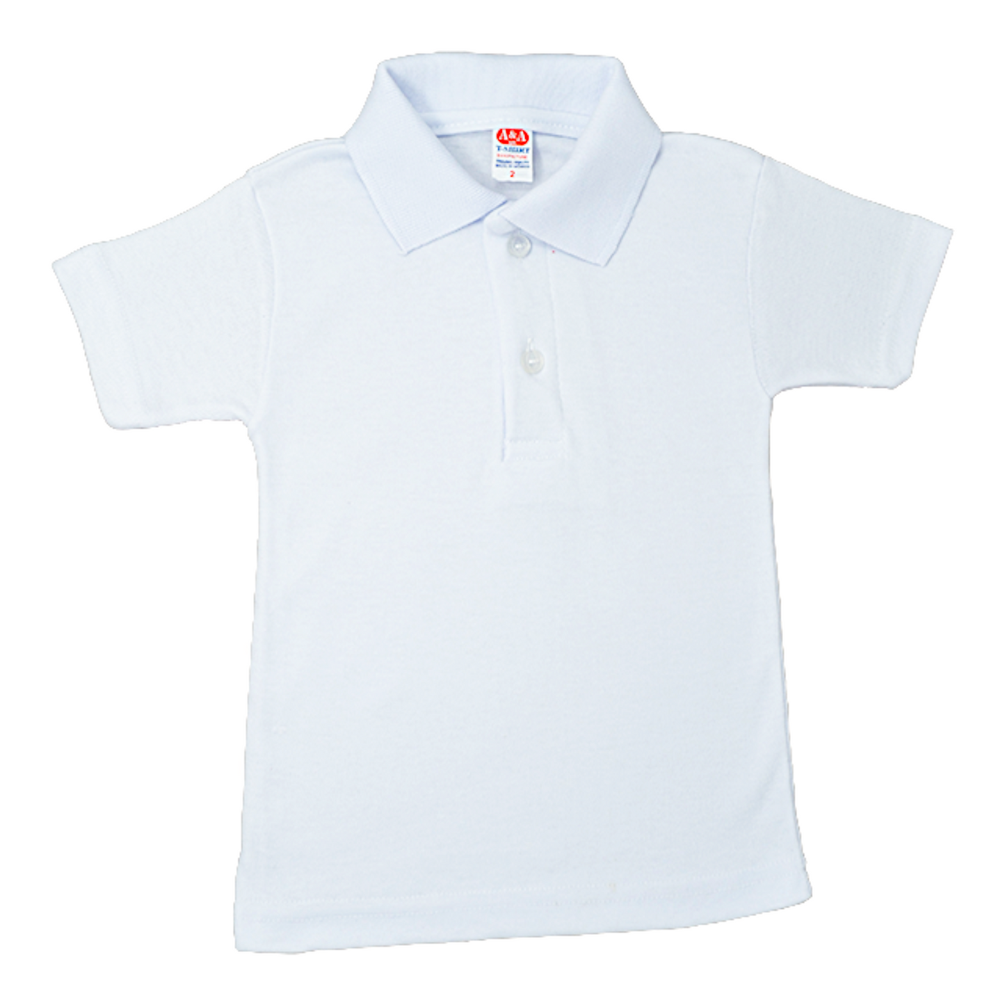Playera polo escolar inter blanca unisex infantil AYA