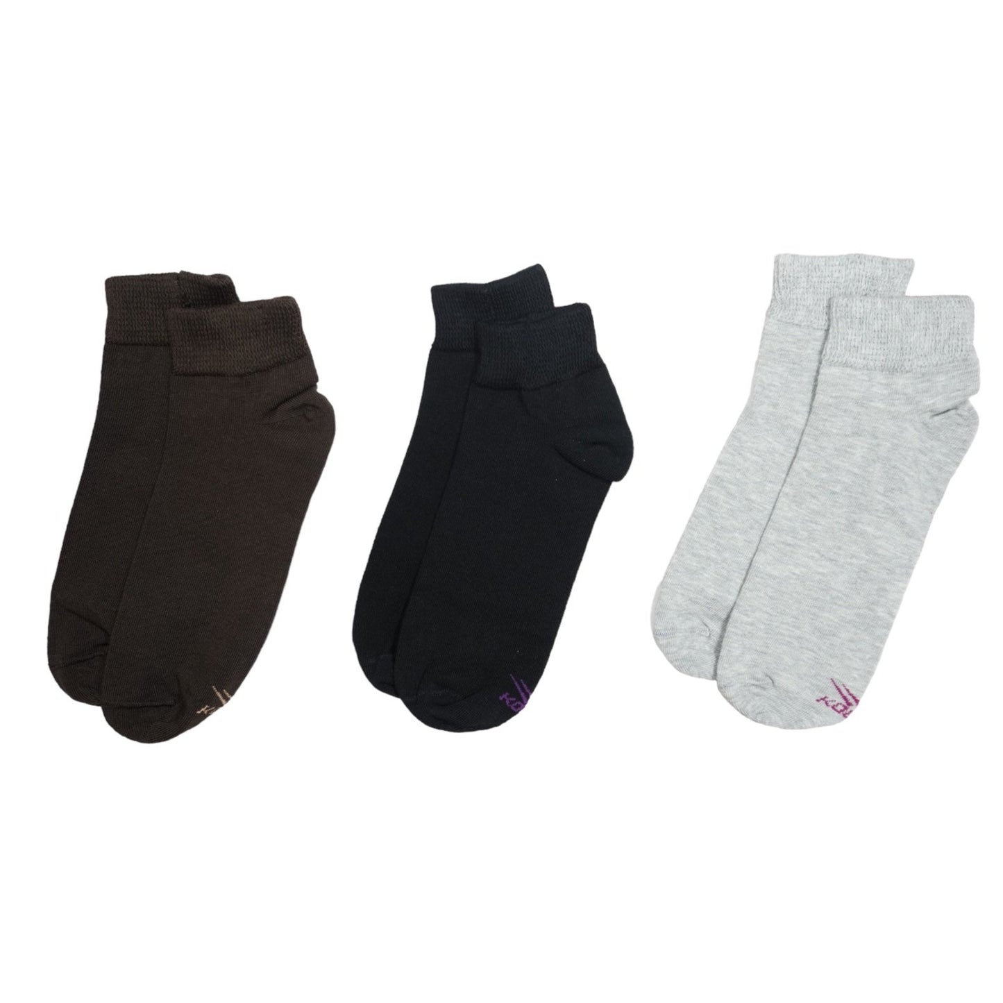 Tin deportivo para diabético sin felpa unitalla para dama Koos paquete de 6