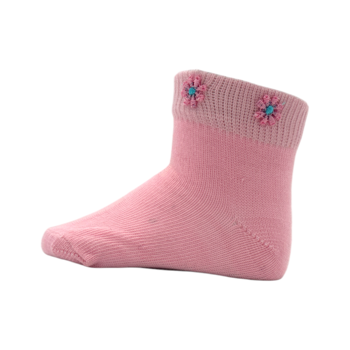 Tin flor bordada varios colores paquete de 6