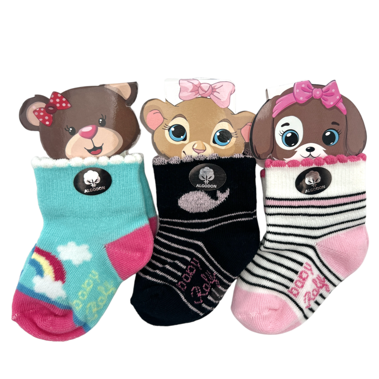 Tobillera animalitos bebé paquete de 6