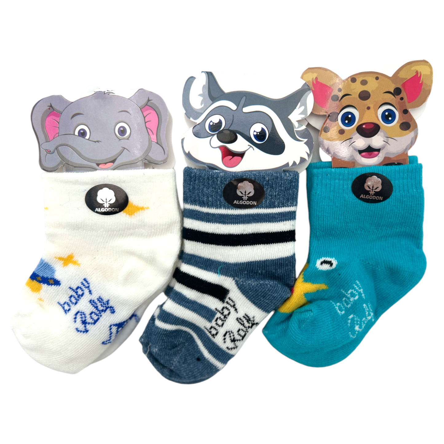 Tobillera animalitos bebé paquete de 6
