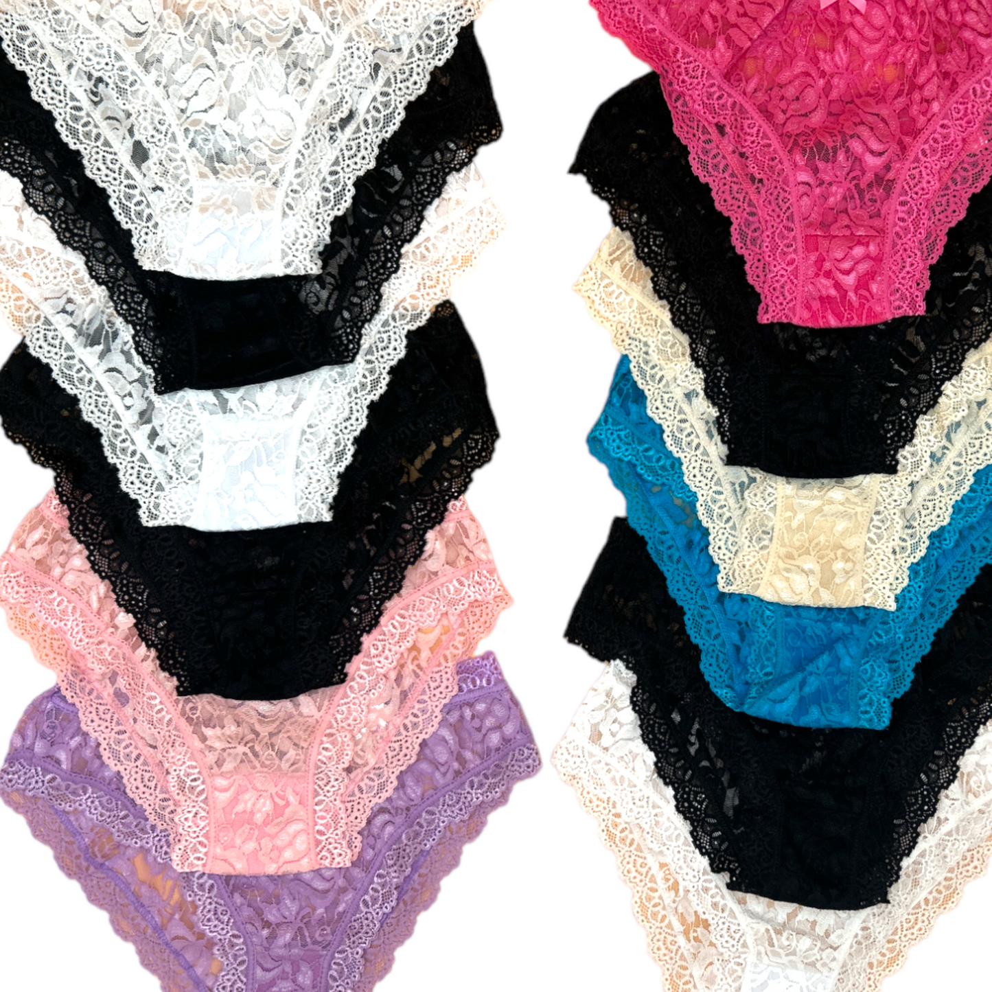 Bikinis encaje total unitalla dama Carel paquete de 12