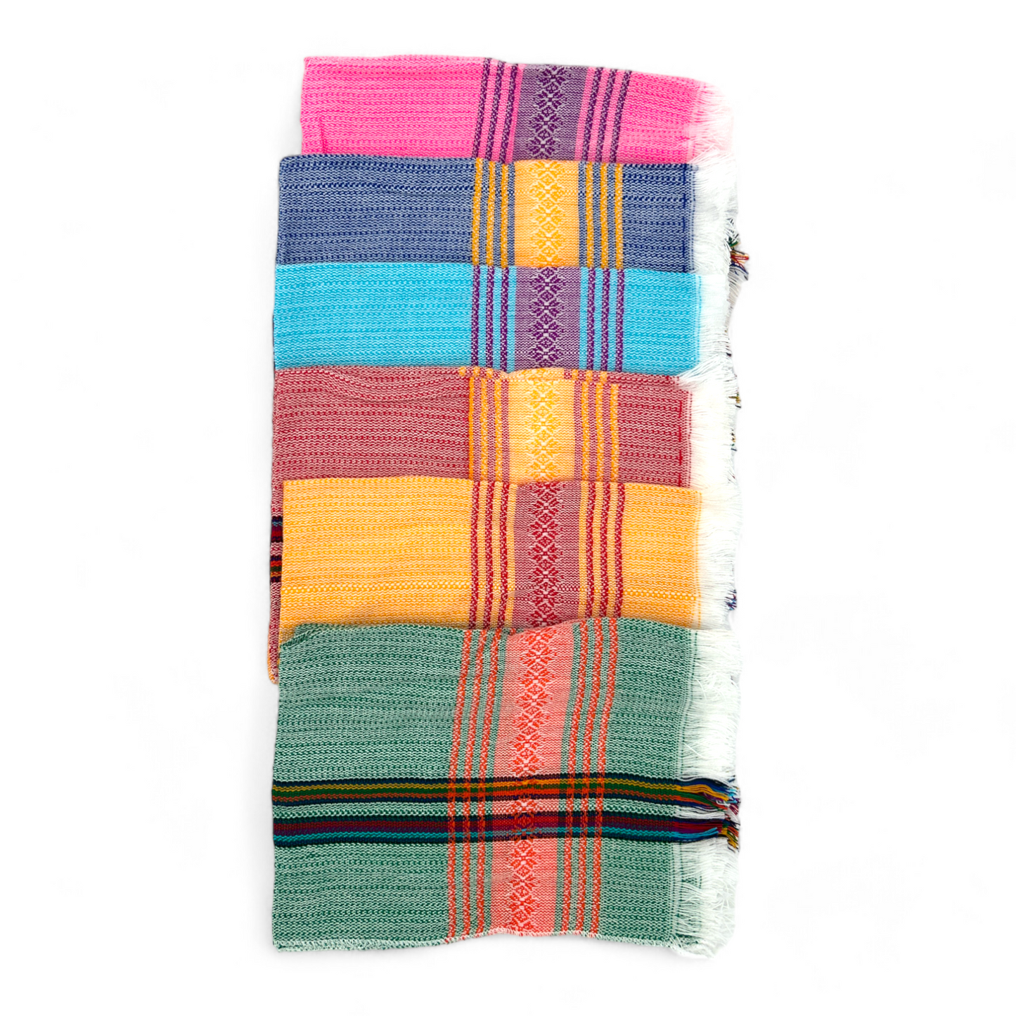 Servilletas de acrilán tres tamaños varios colores paquete de 12
