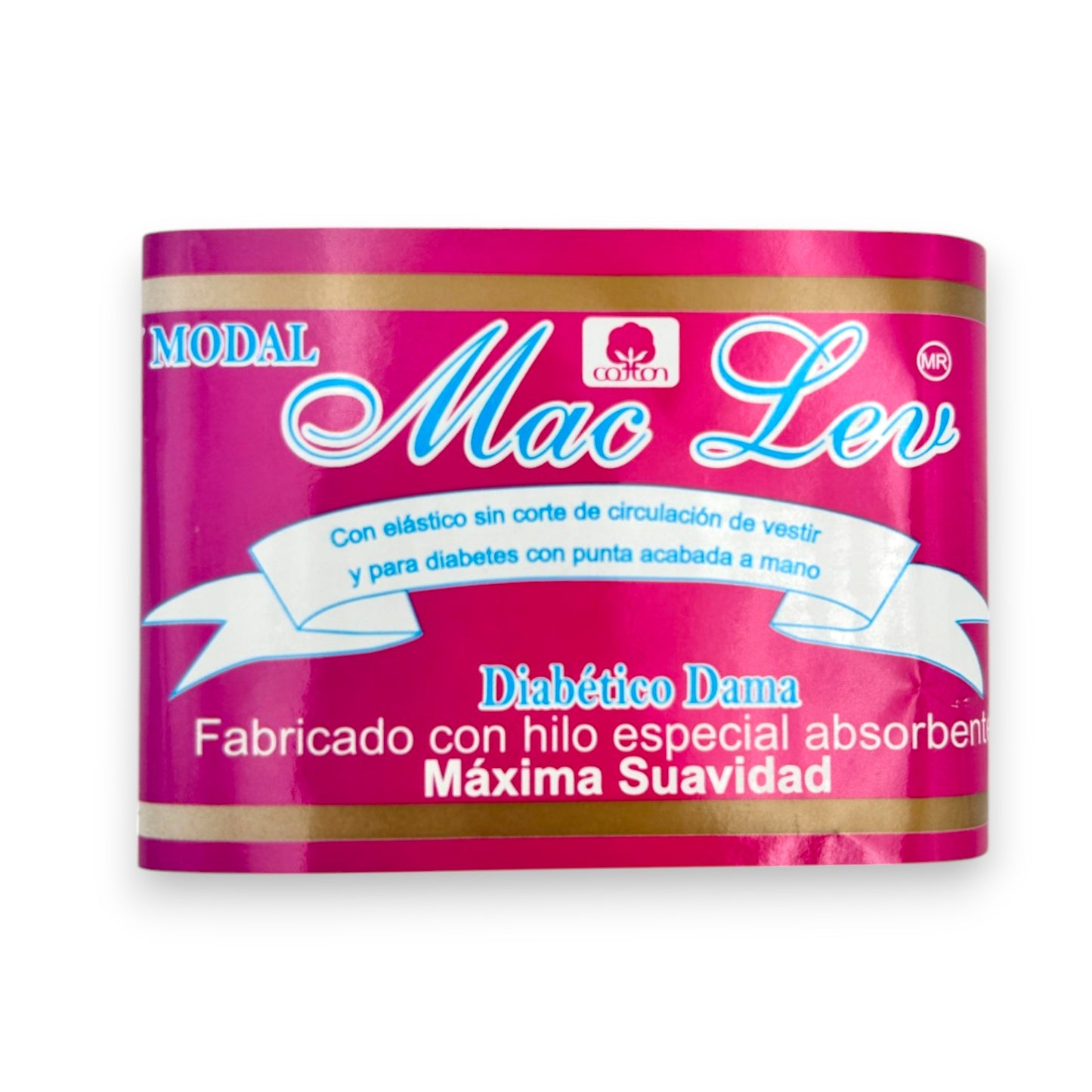 Calcetas para diabético unitalla dama Mac lev paquete de 6