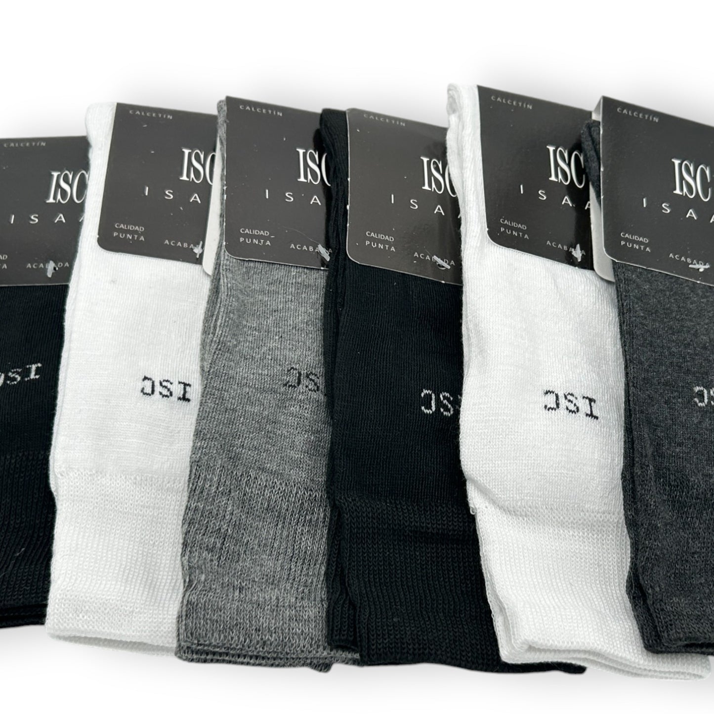 Calcetines para diabético de algodón unitalla caballero Isaac paquete de 6