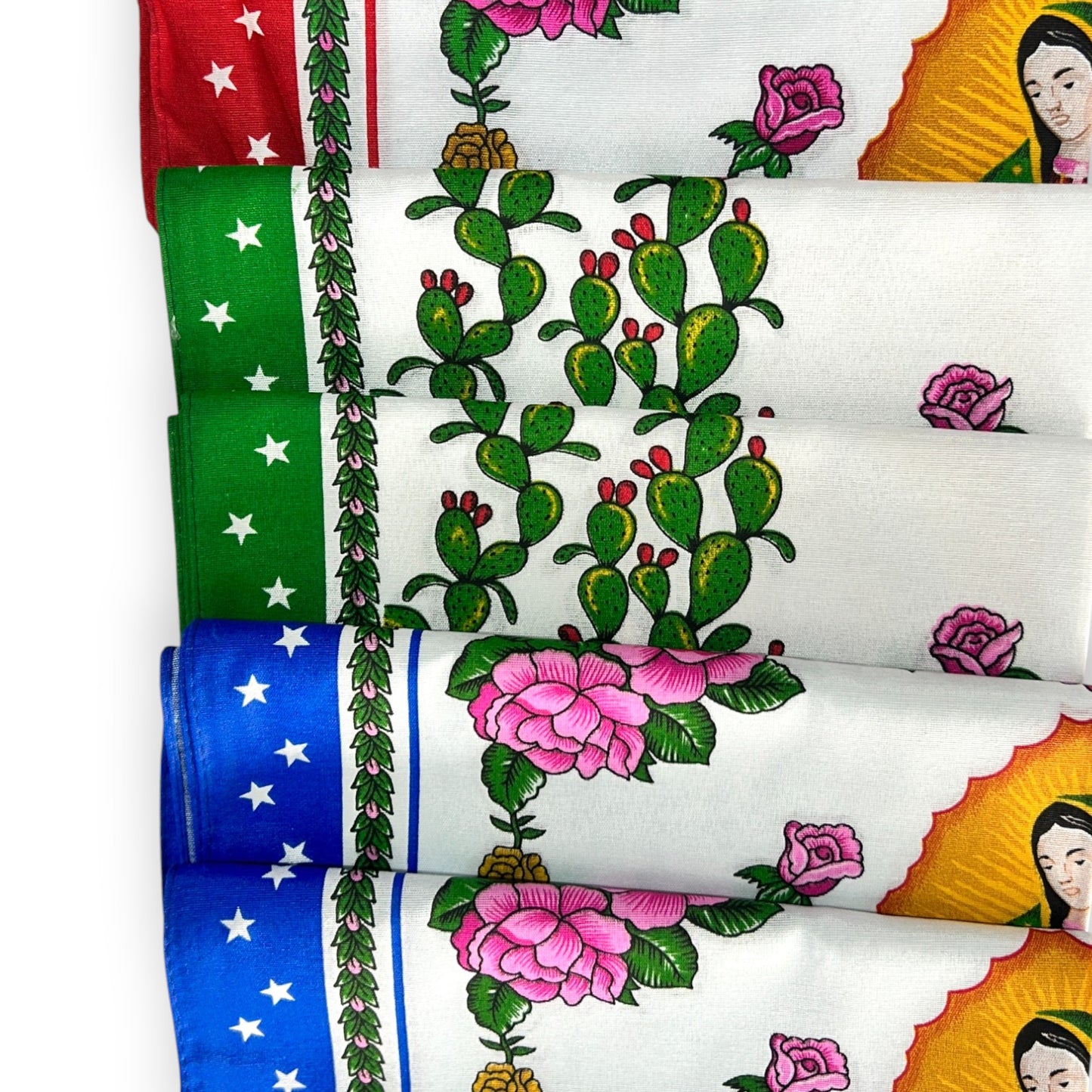 Paliacates de algodón virgen de guadalupe paquete de 12