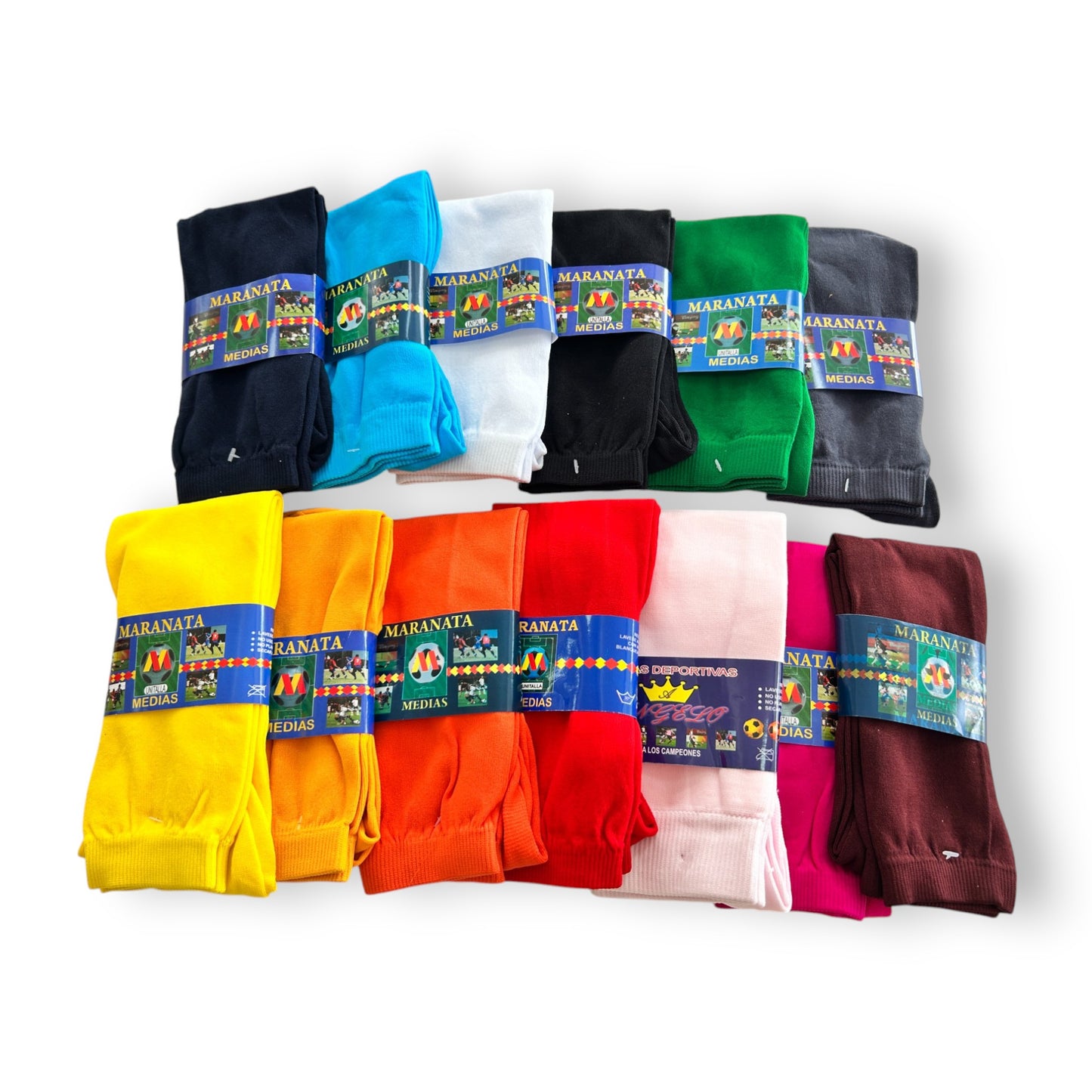 Calceta para deportes futbol varios colores y tallas Maranata infantil