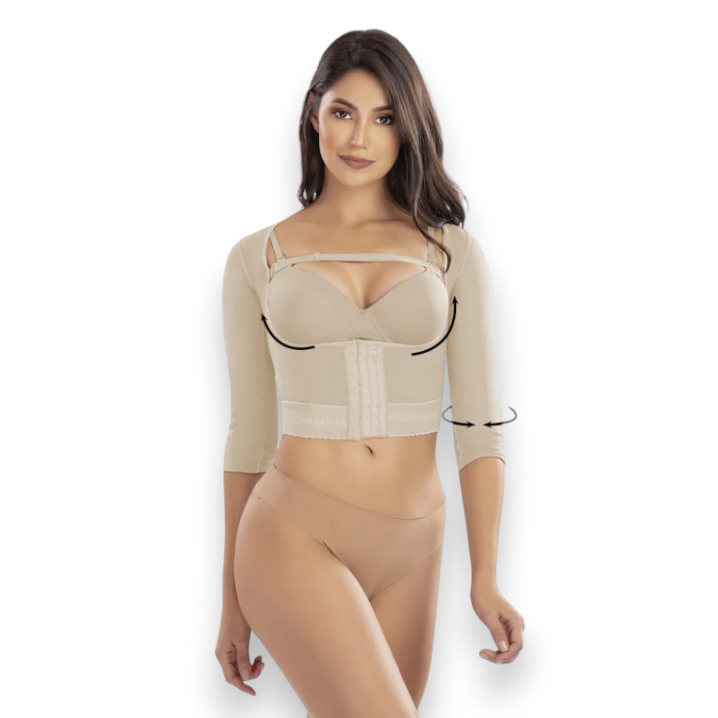 Faja colombiana corrector de espalda con mangas #3087 Romanza