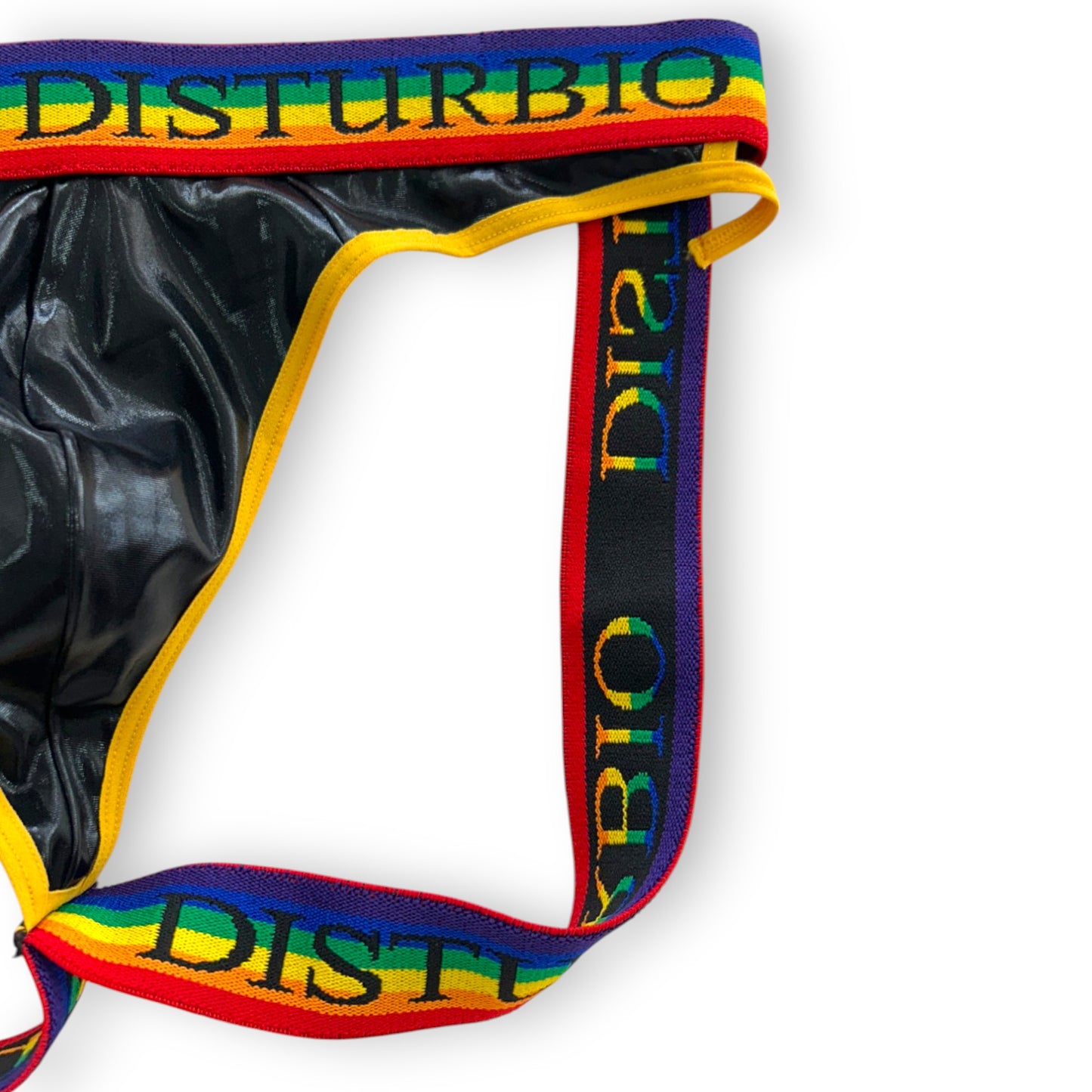 Tanga suspensorio jockstrap de latex arcoirís unitalla caballero