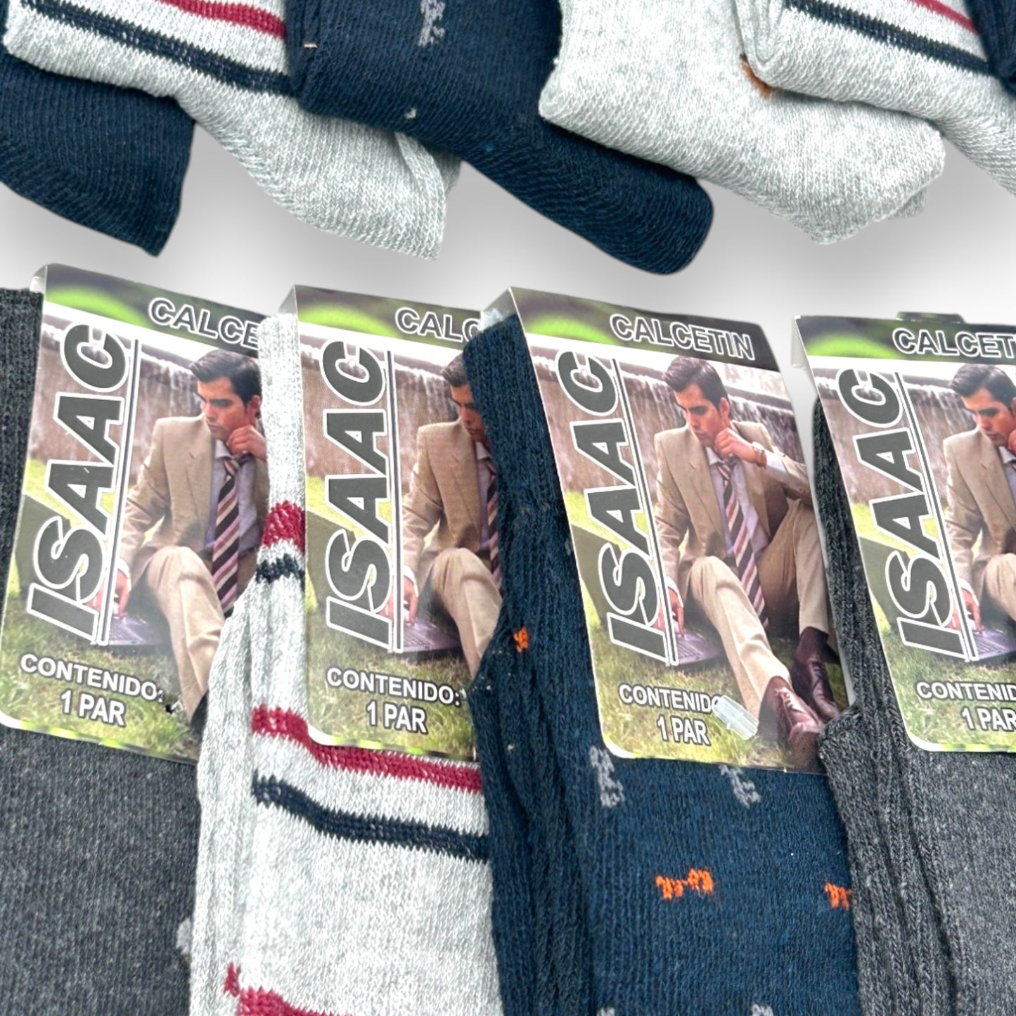 Calcetines de algodón estampados surtidos infantil Isaac paquete de 12