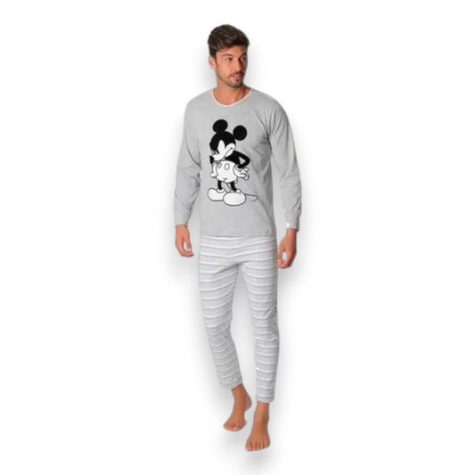 Pijama suave manga larga set 2 piezas Mickey caballero #100054 Luk