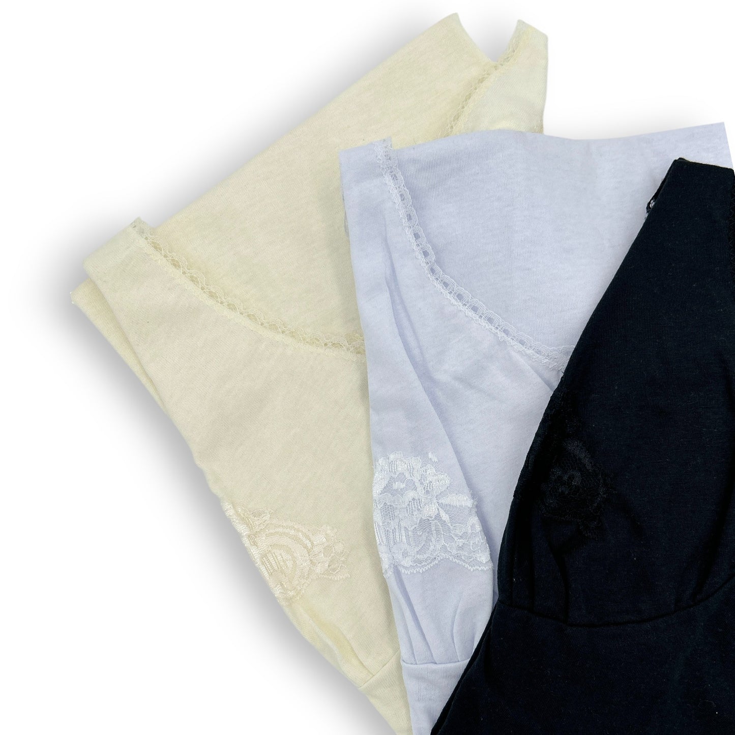 Camisón o fondo completo arriba de la rodilla de algodón dama