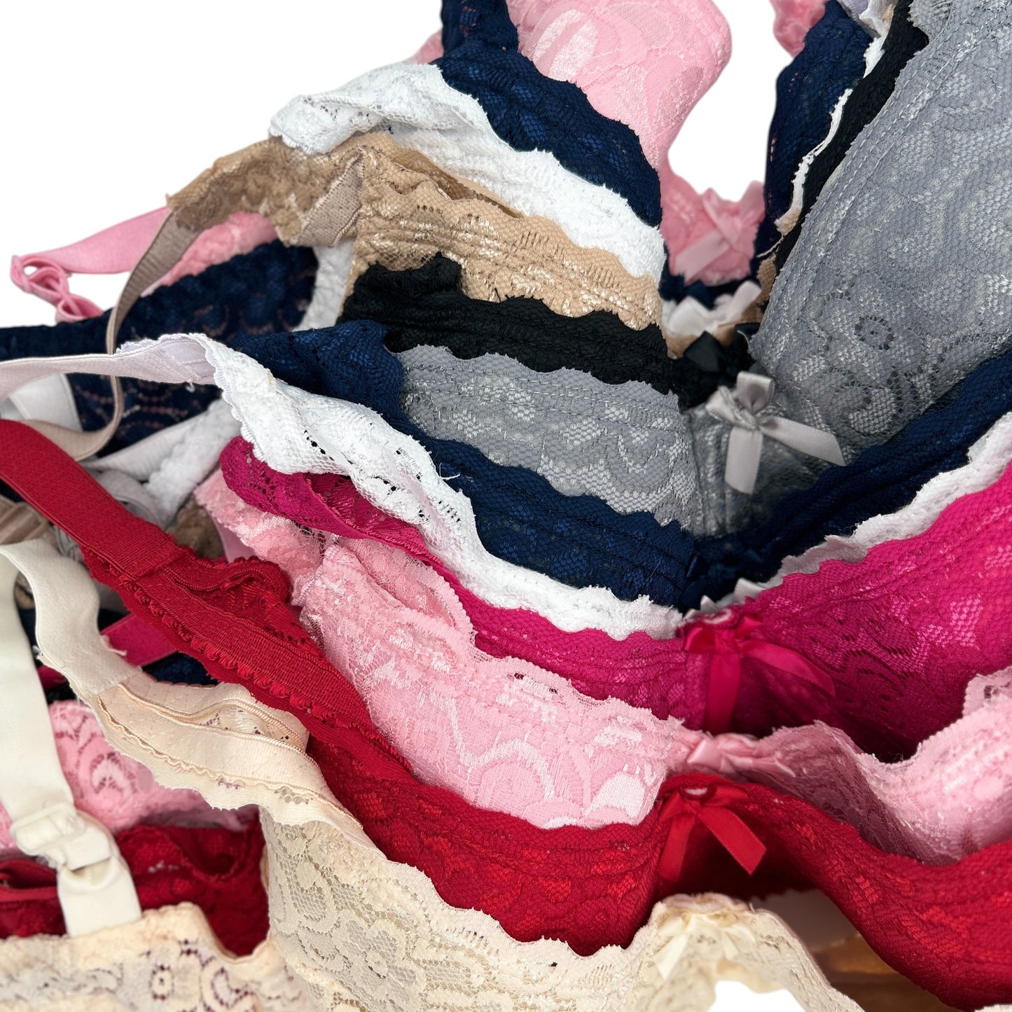 Brassier cuchilla de encaje con varilla Lauri Fem colores surtidos paquete de 6