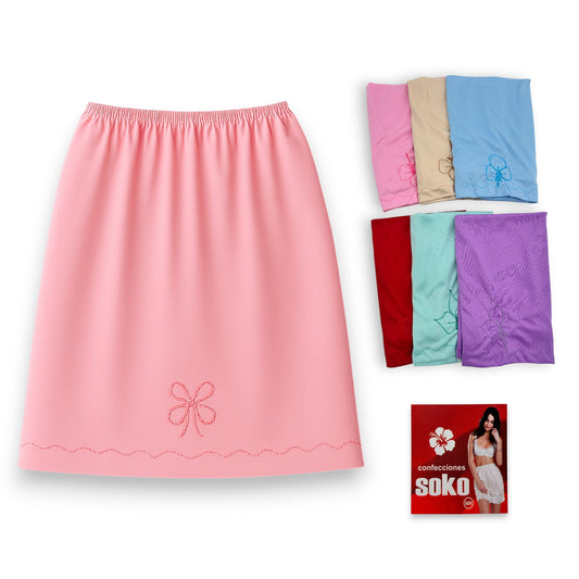 Enagua/medio fondo bombay surtido unitalla económico dama Soko paquete de 12