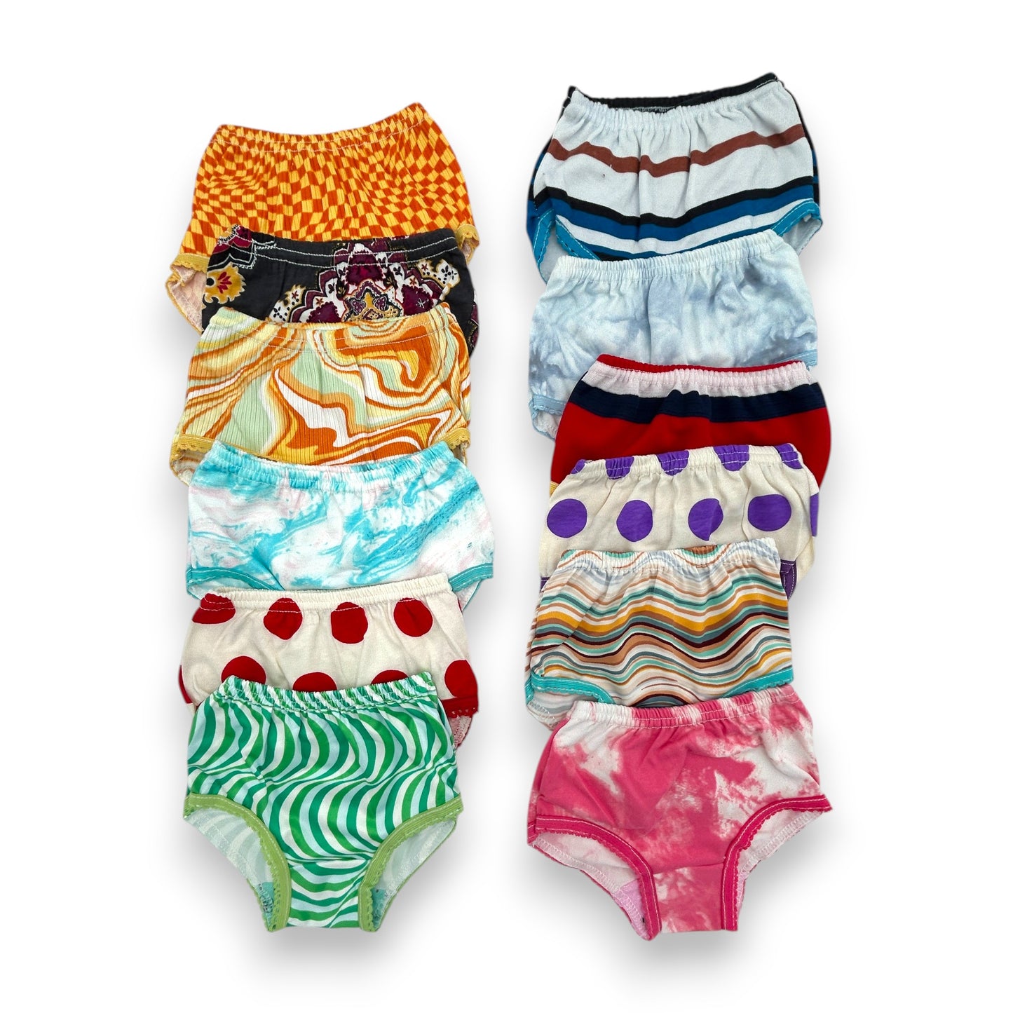 Pantaleta económica estampada niña Chavely paquete de 12