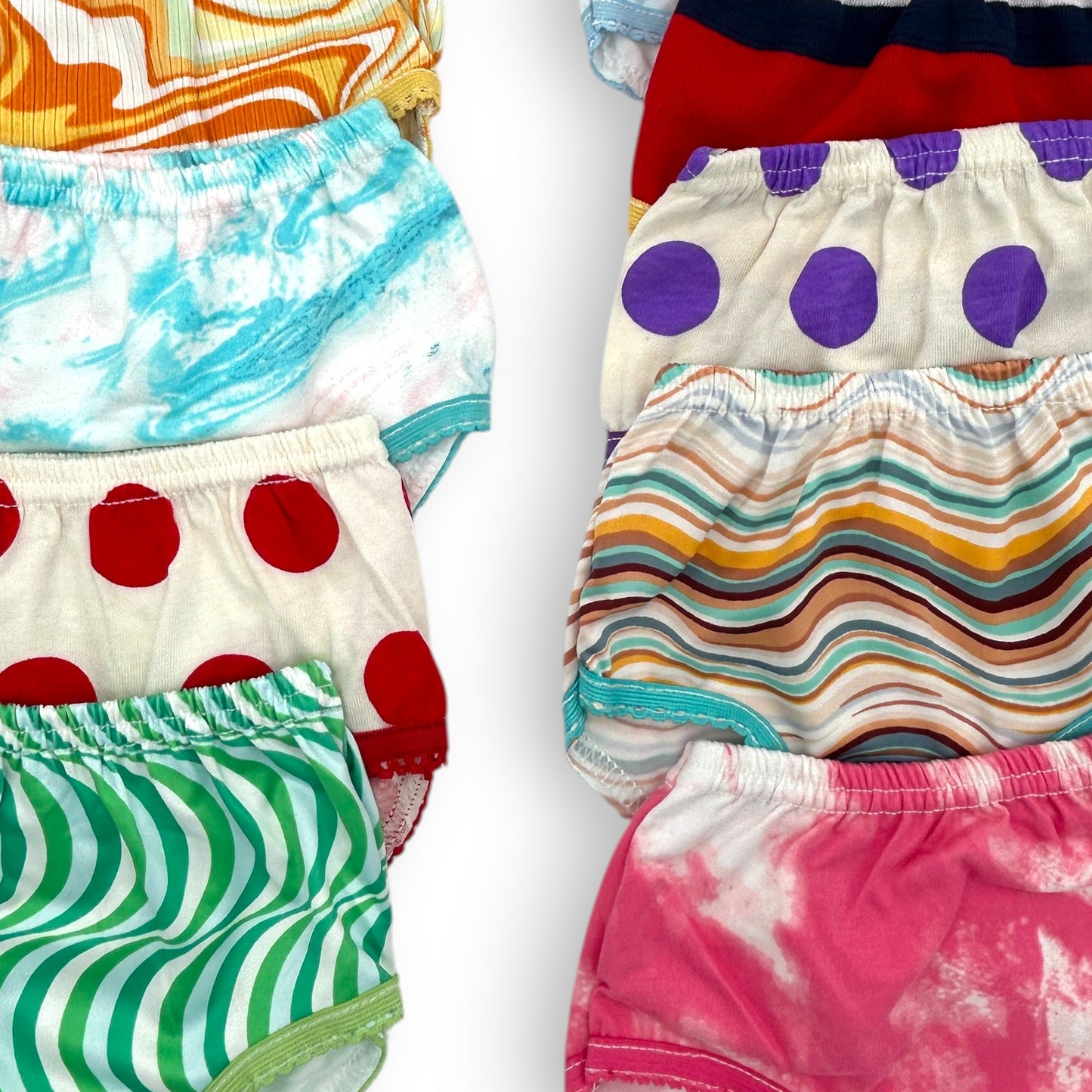 Pantaleta económica estampada niña Chavely paquete de 12