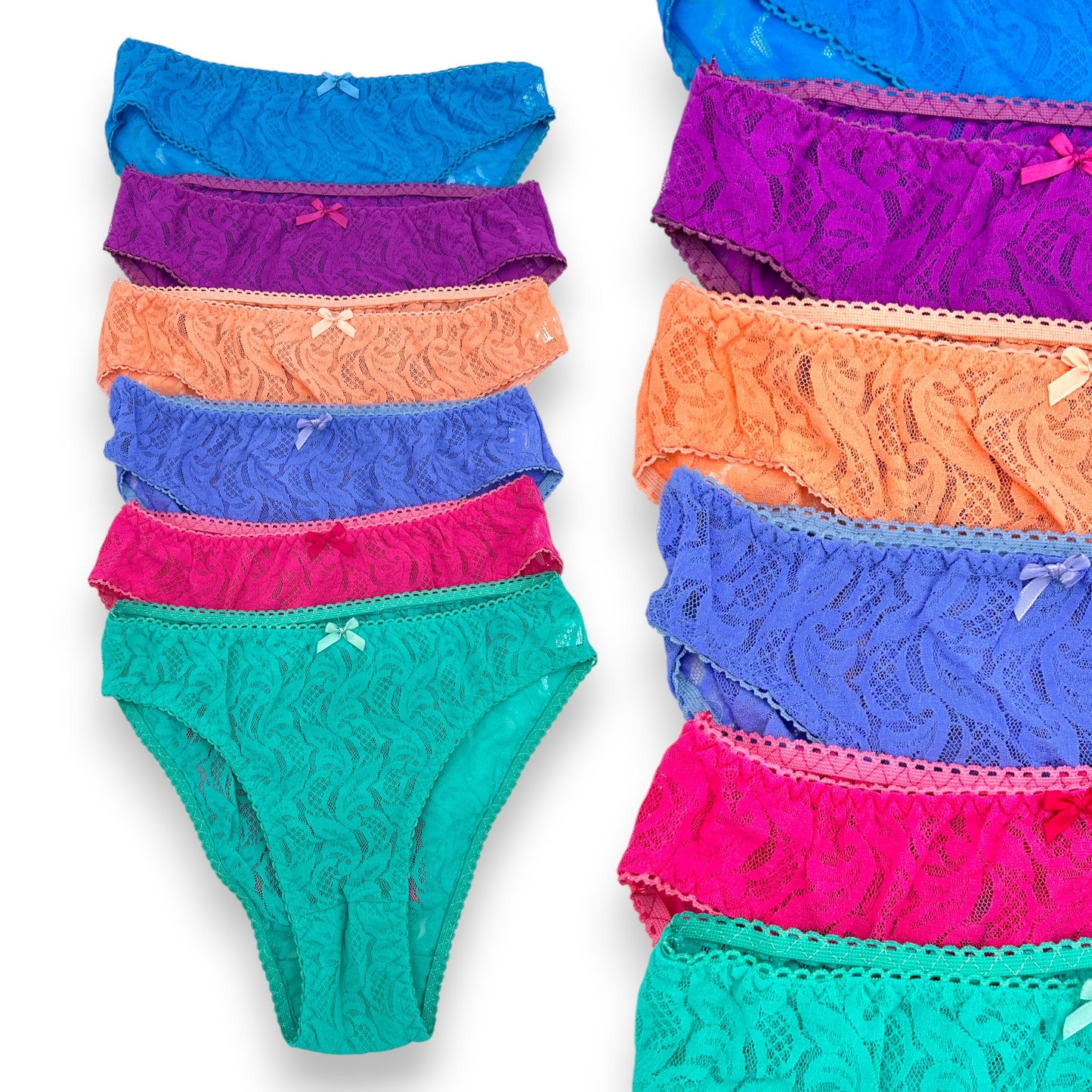 Bikini económico de encaje surtido unitalla dama Jimmy paquete de 12