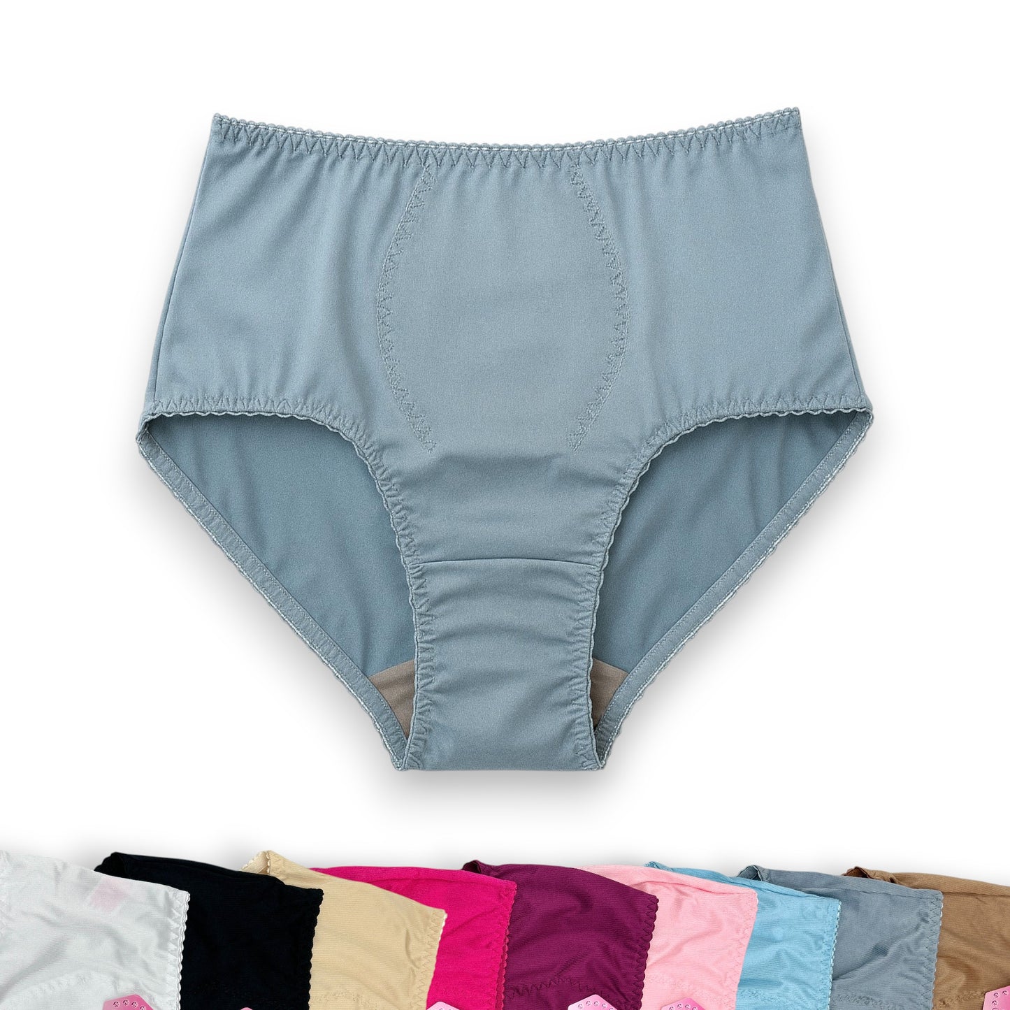 Pantaleta completa lisa surtida #342 Maleni paquete de 6
