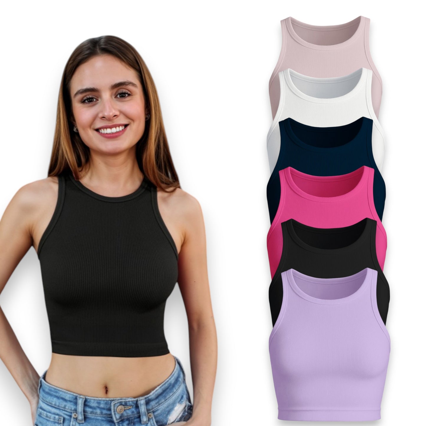 Crop top tirante ancho unitalla dama Catherine