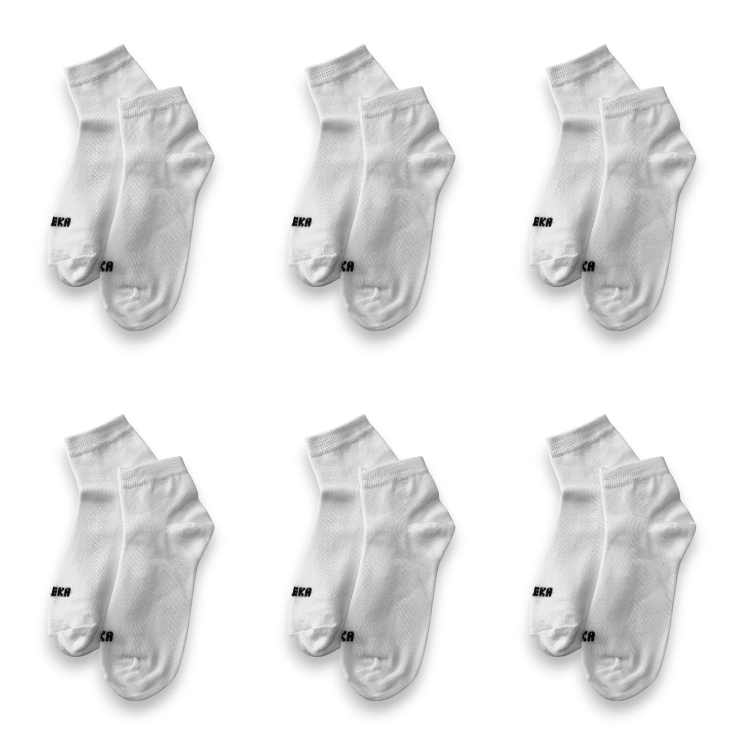 Tines cortos blancos computarizado leka dama paquete de 6