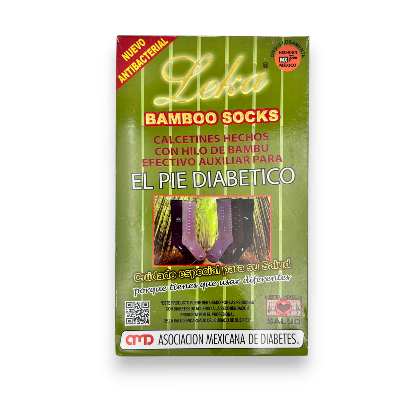 Calcetines sin elastico de bambú #12 leka caballero paquete de 6