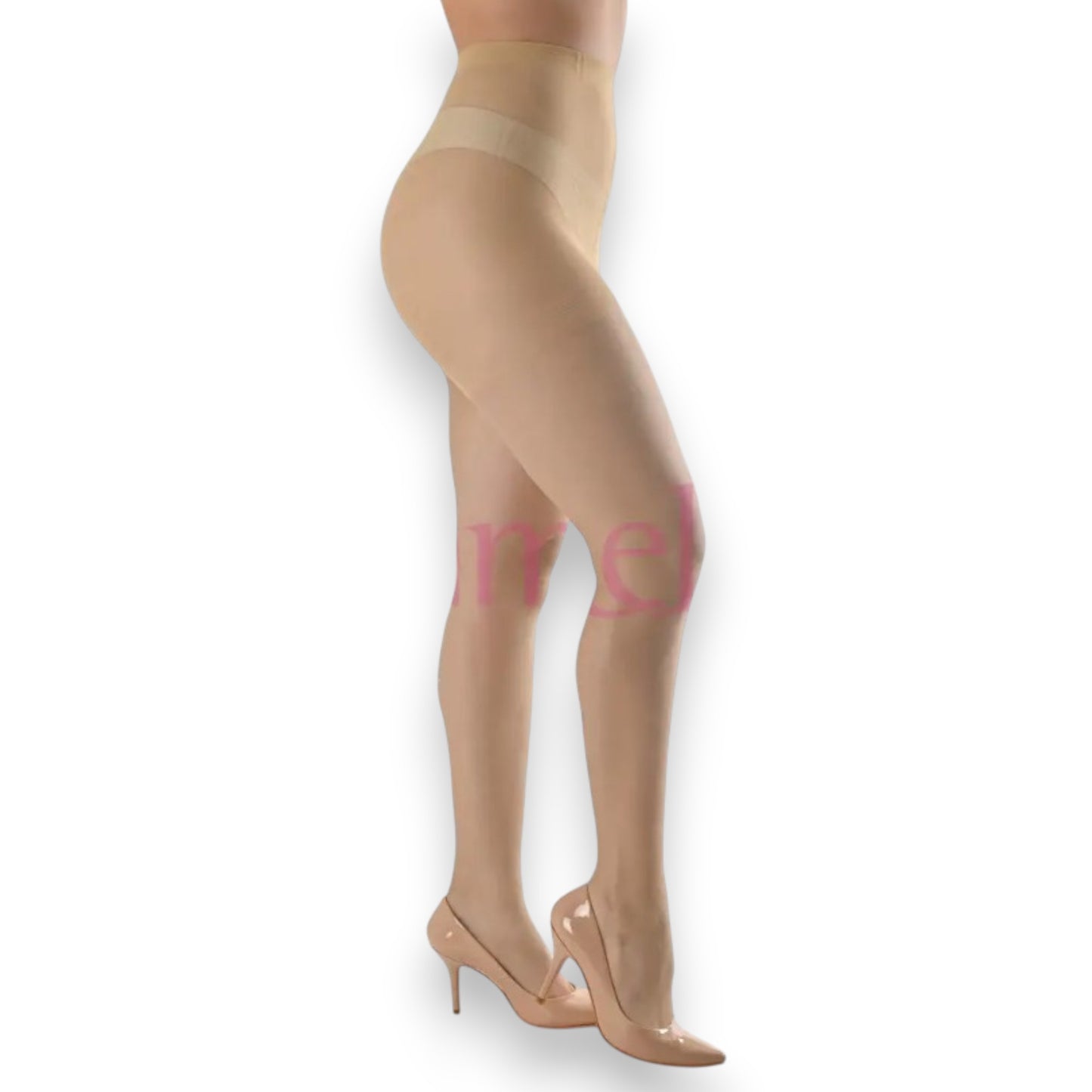 Pantimedia transparente lisa de nylon dama #2002 Orquidea