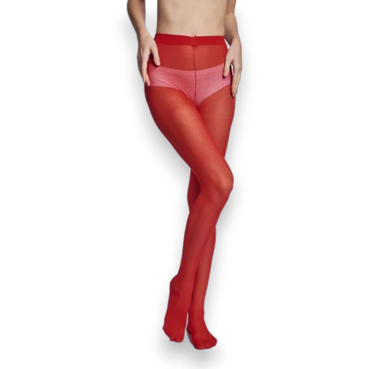 Malla de colores nylon vintage dama #5001 camelia