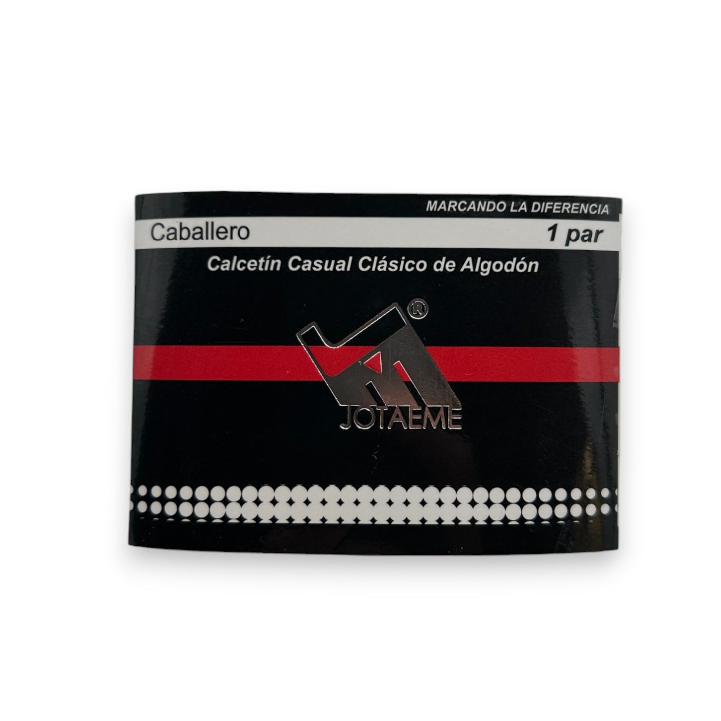 Calcetines de algodón unitalla caballero JM bolsa #101 paquete de 6