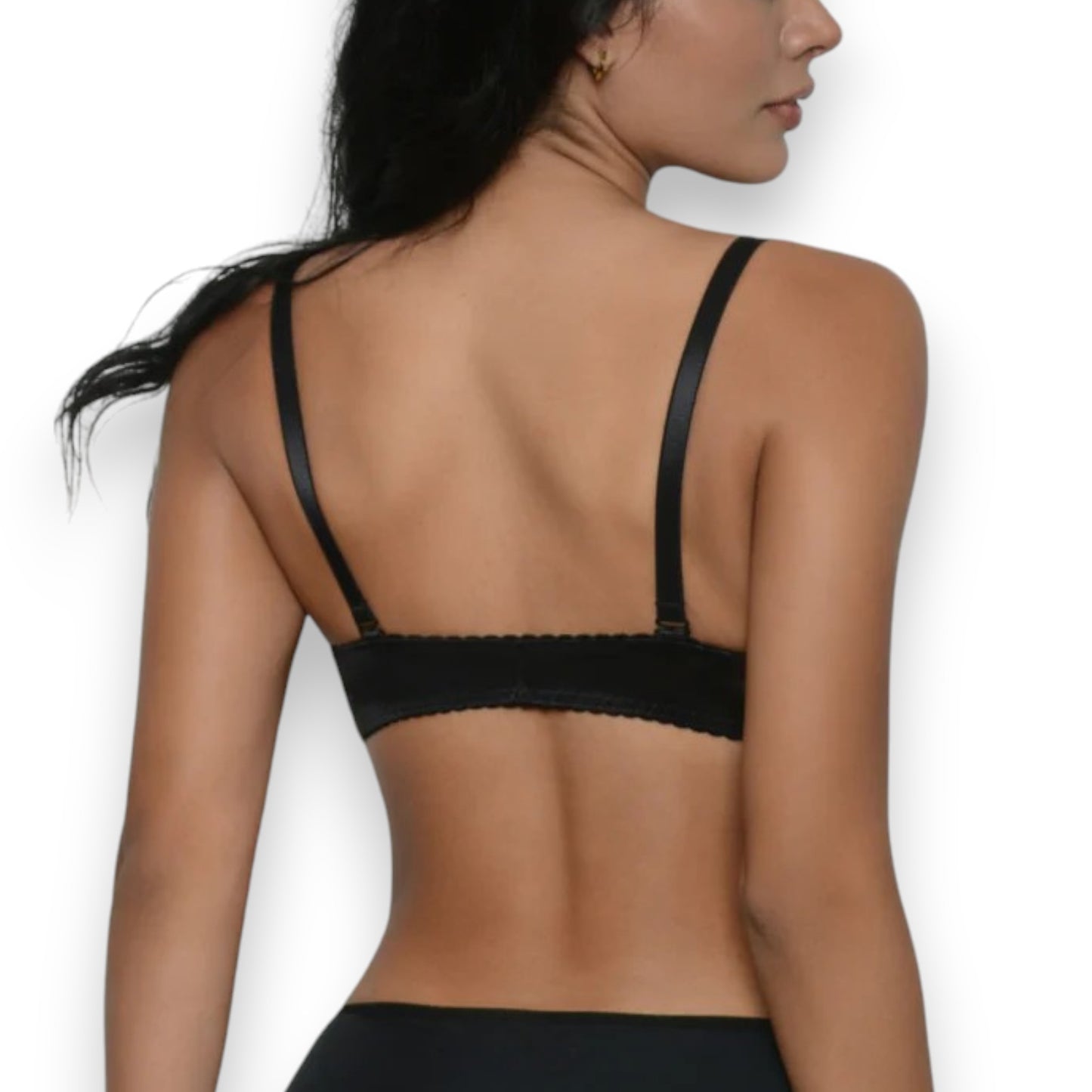 Brassier strapless media copa con finos detalles de encaje dama #661