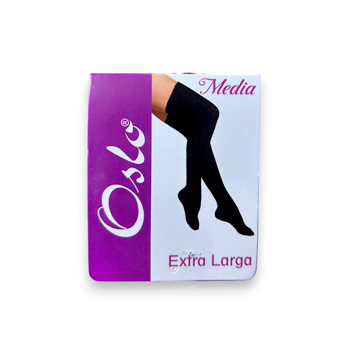 Calceta media extralarga de algodón unitalla dama Oslo