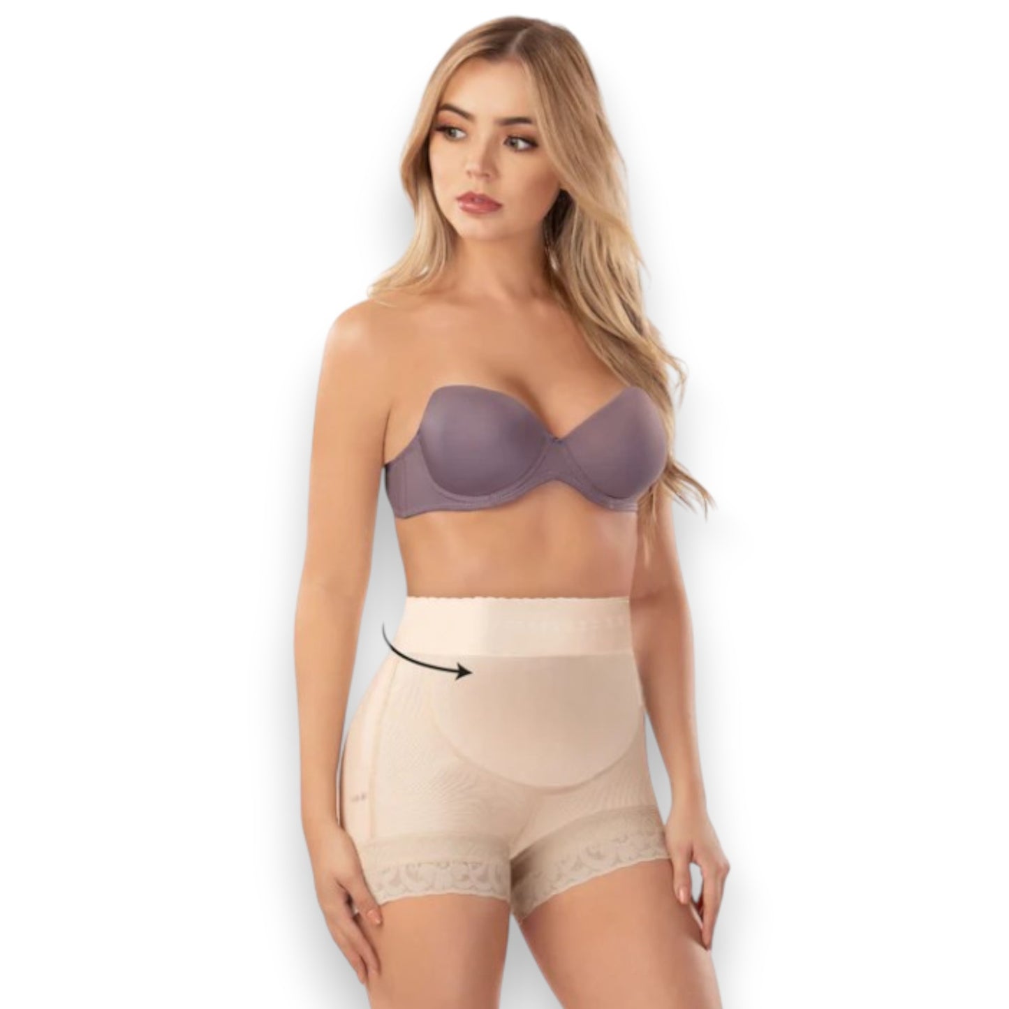 Faja colombiana Cachetero cintura alta #3180 Romanza