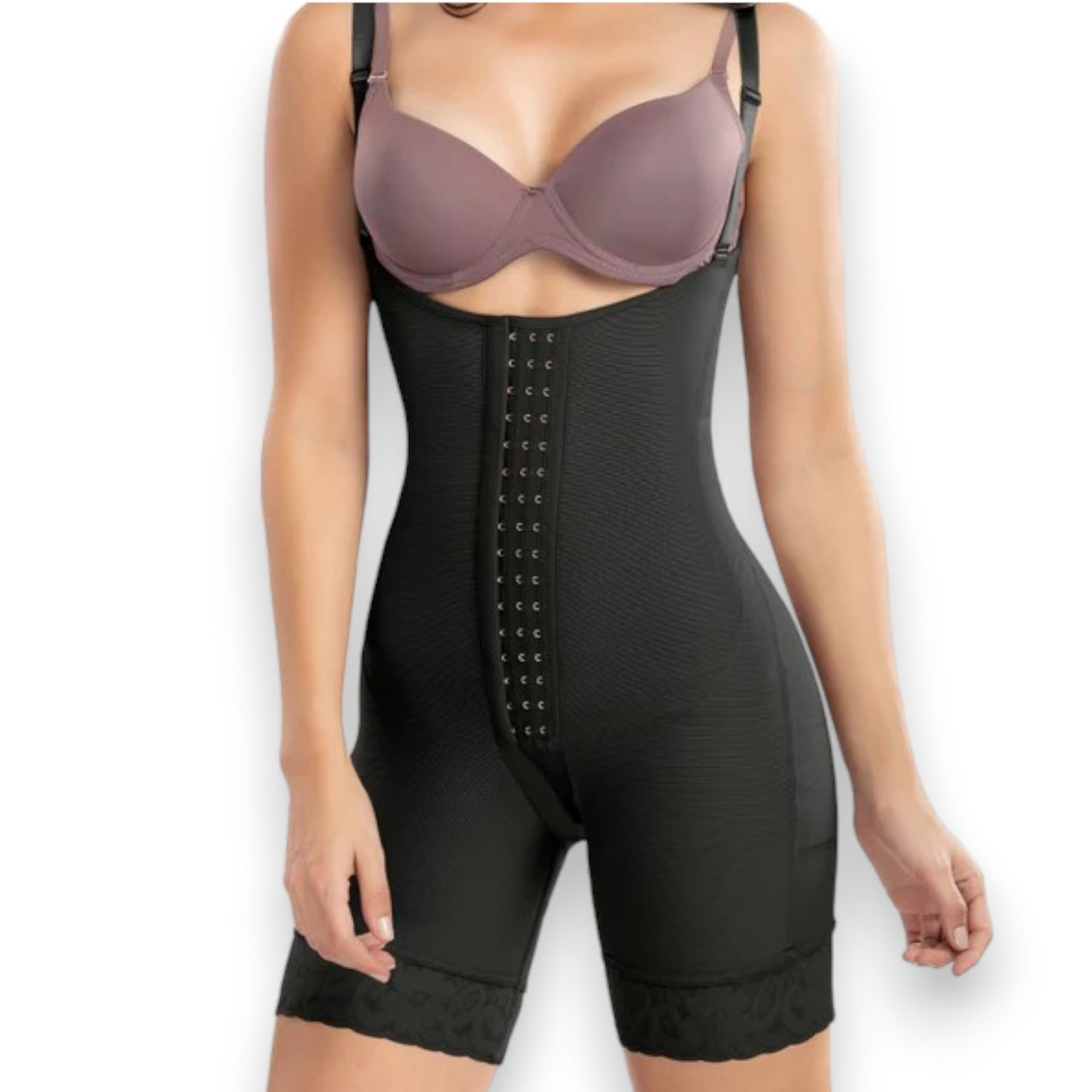 Faja colombiana short senos libres con broches #3174 Romanza