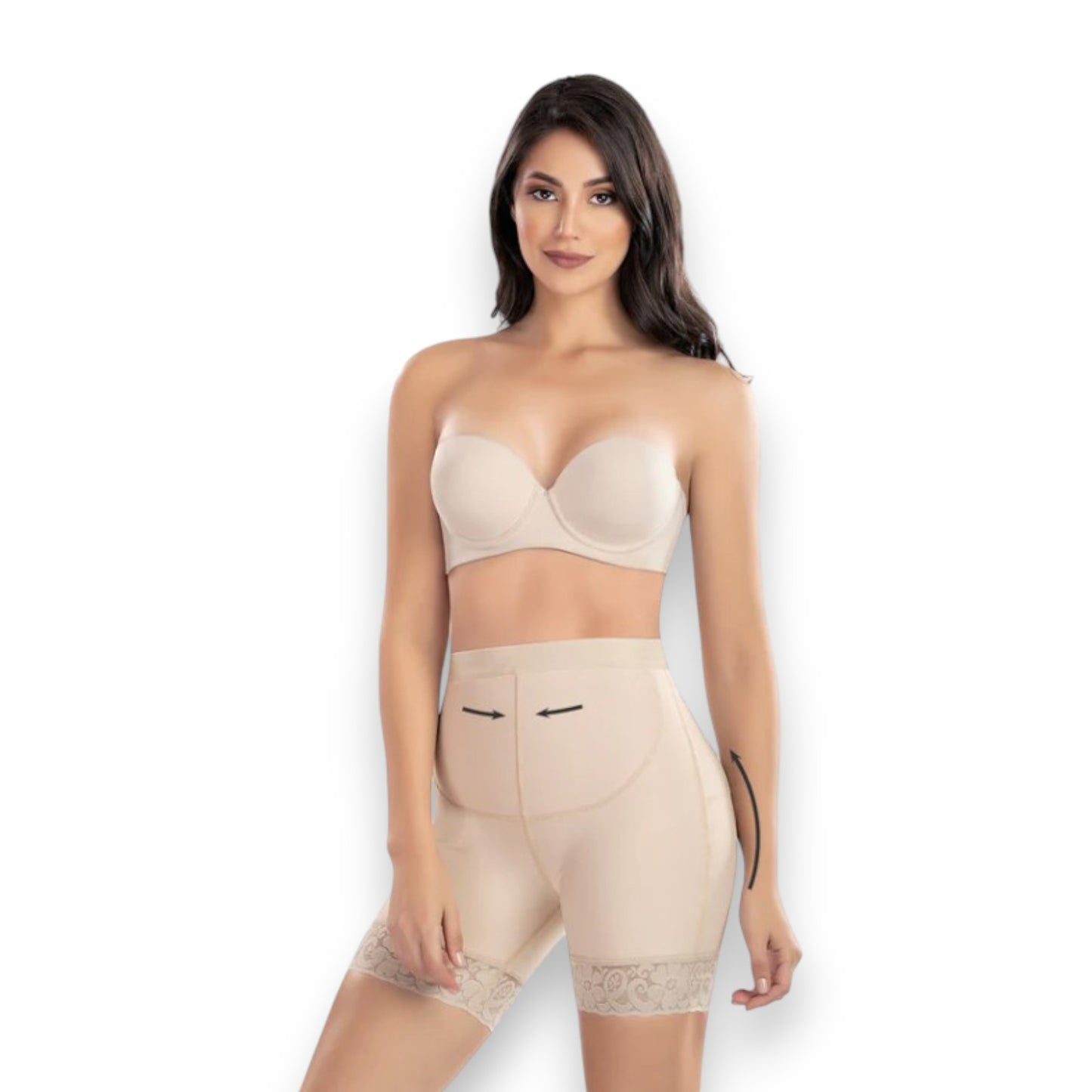 Faja colombiana Short saca glúteo en powernet #3091 Romanza