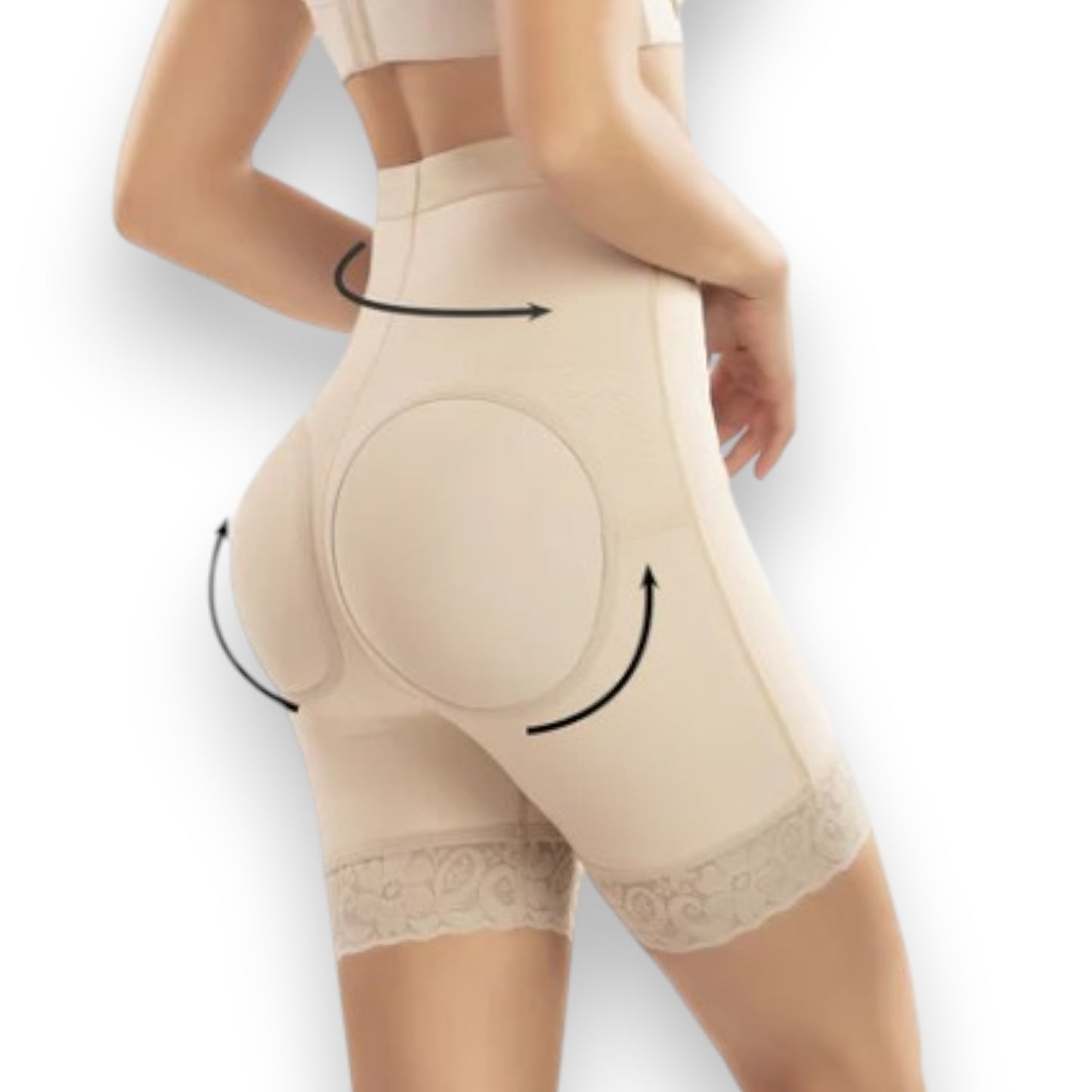 Faja colombiana Short saca glúteo en powernet #3091 Romanza
